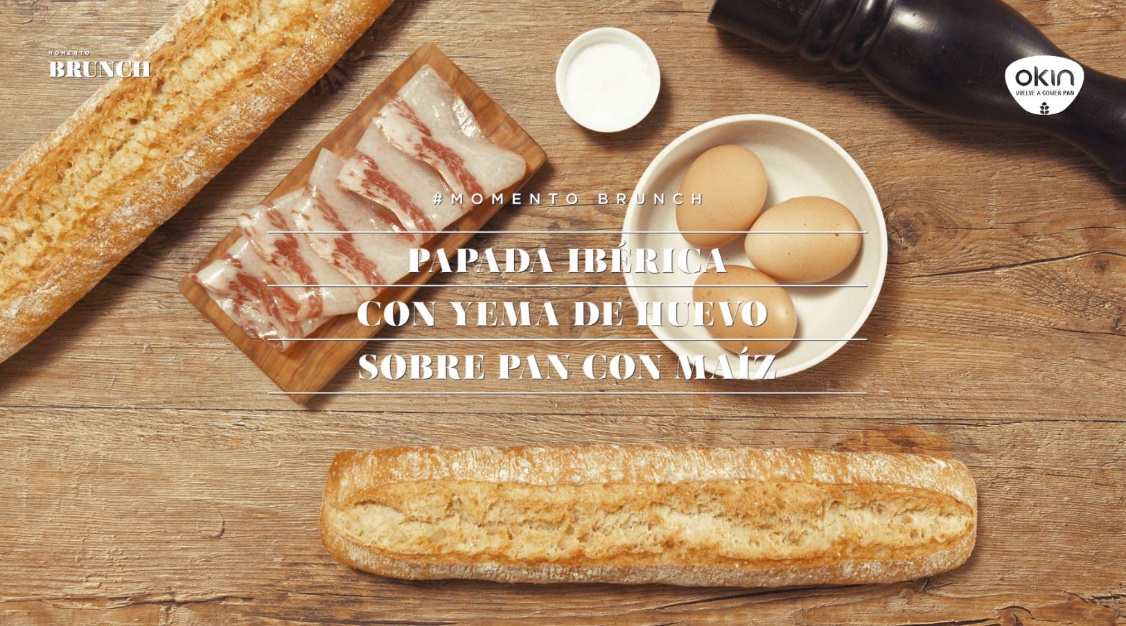 Papada Ibérica con yema de huevo sobre Pan con Maíz